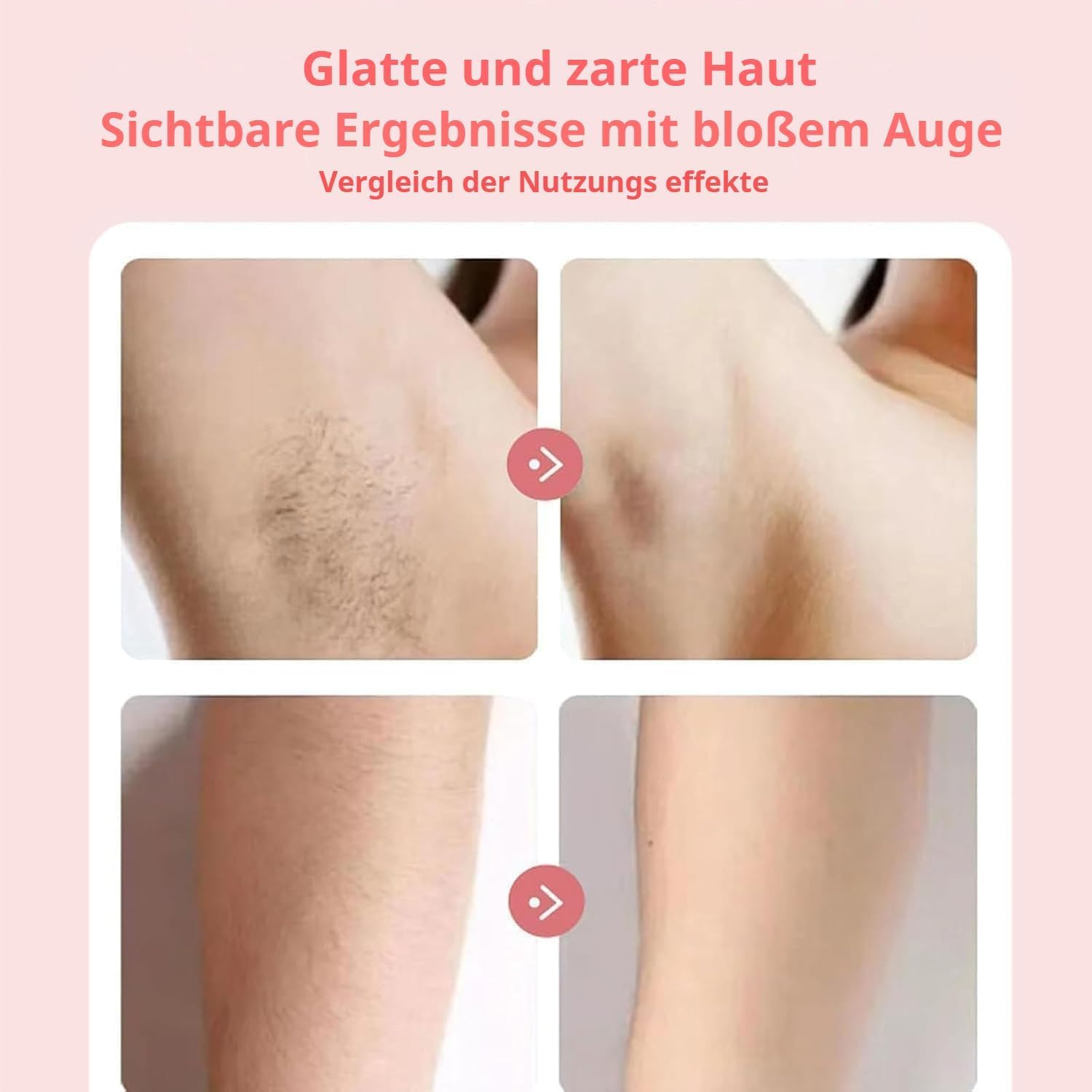 Boulina Glisse Pro Rasierer Damen, wasserdichter Nass- und Trockenrasierer mit LED-Anzeige, Bikini-Trimmer (Rosa)