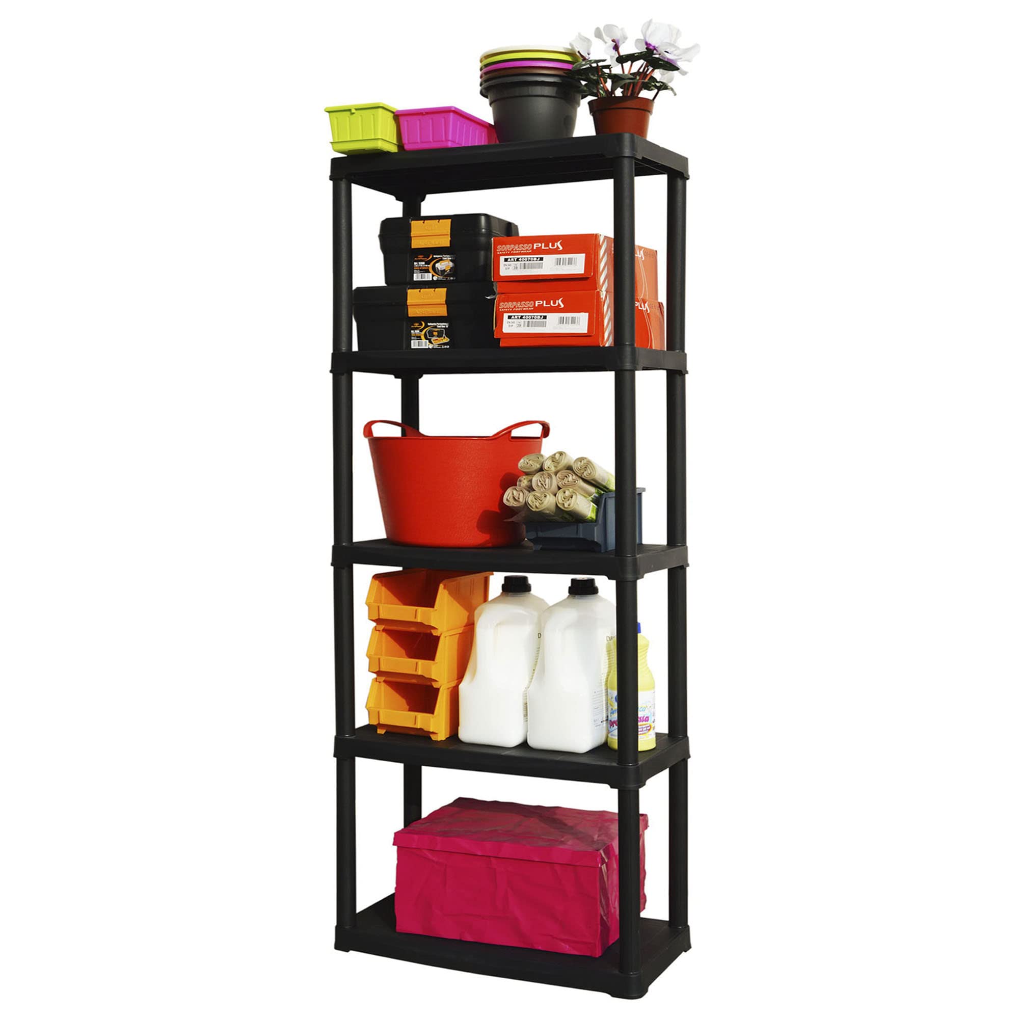 Art Plast Regal aus Kunststoff, schwarz, schwarz, T70/5