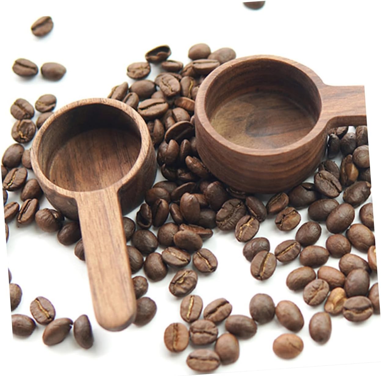 10pcs Cute Wooden Scoop Teaspoon Scoop for Canisters Portable Household Spoons