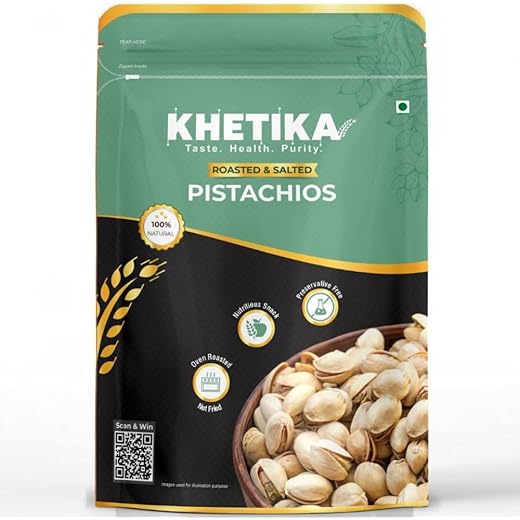 Khetika Roasted Salted Pistachios 200g