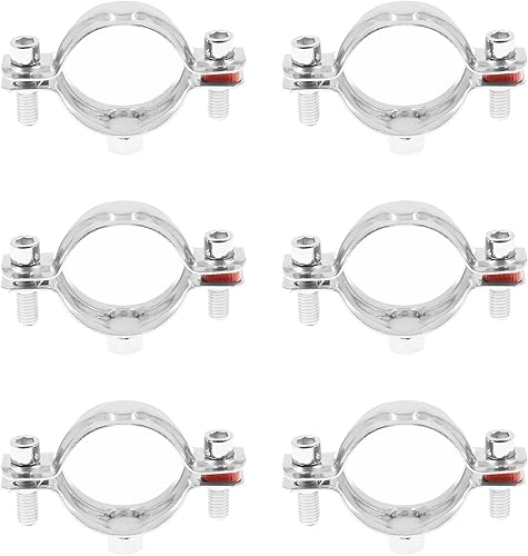 Gancho de anillo de acero inoxidable 304, abrazadera para colgar tubos, soporte de pared ajustable, colgador de tubo de anillo dividido resistente,