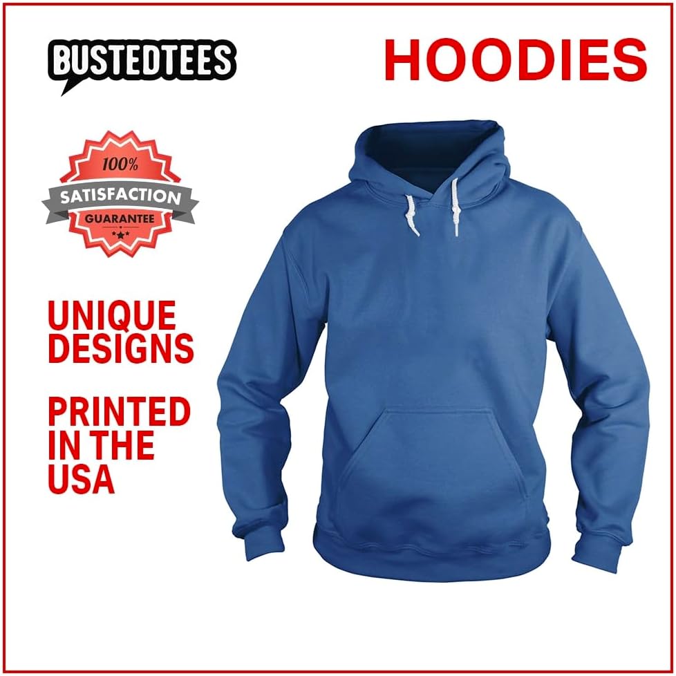 Amazon.com: BustedTees Hoth State University Hoodies for Men
