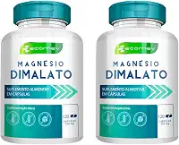 2Un Magnesio Dimalato 500mg 240Cáps Puro 100% Absorção Importado Ecomev - 2Meses