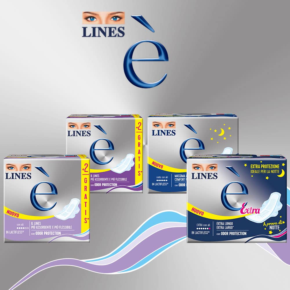 Lines Jest to ekstra z bezbolesnymi skrzydłami Lactifless, 36 sztuk