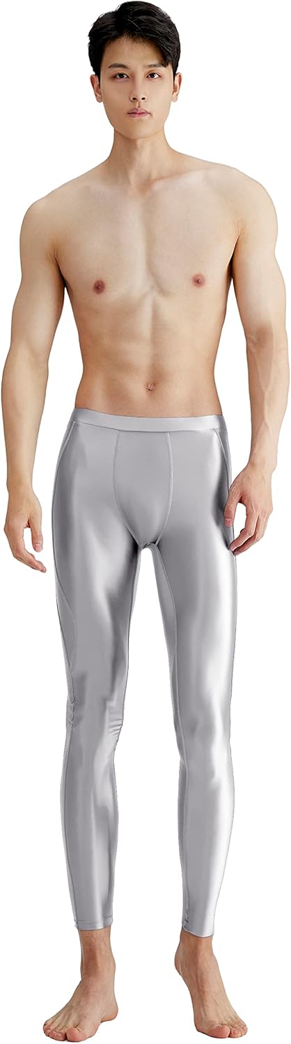 Ares Series Nude Men's Basketball Football Breathable High Brightness High Elastic Tight Elastic Fitness Pants