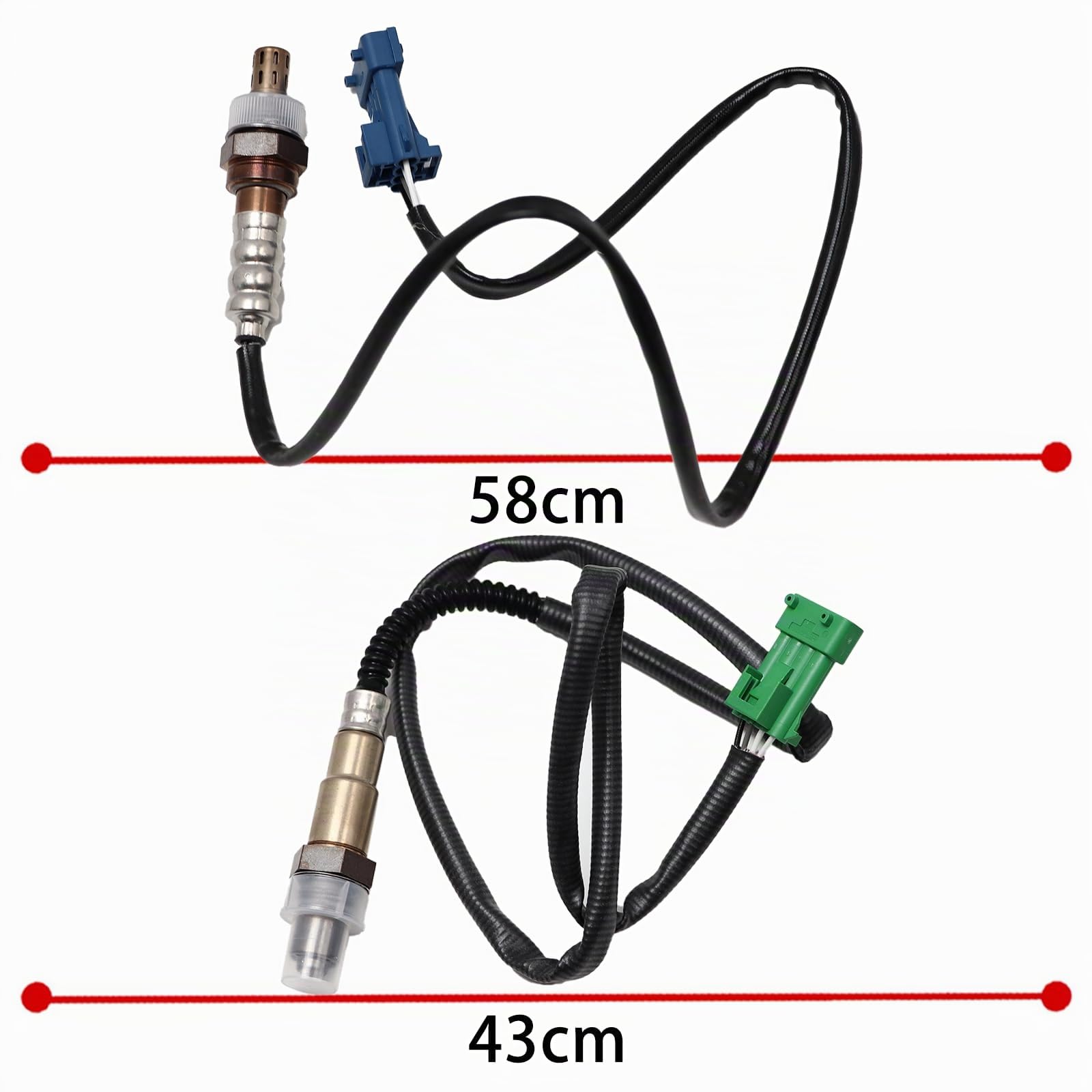 2 x sonde lambda 4-broches 96359782 pour Berlingo C2 C3 C4 C6 DS3 SAXO XSARA 206 207 208 3008 306 308 406 407 508 5008 1007 PARTNER 1628HN capteurs d'oxygène