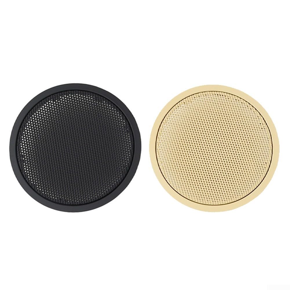 Cubierta de rejilla de altavoz de puerta interior, protector de malla de audio para X5 E70 X6 E71 E72 X3 F25 X4 F26 5 Series GT F07 Negro Amarillo (negro)
