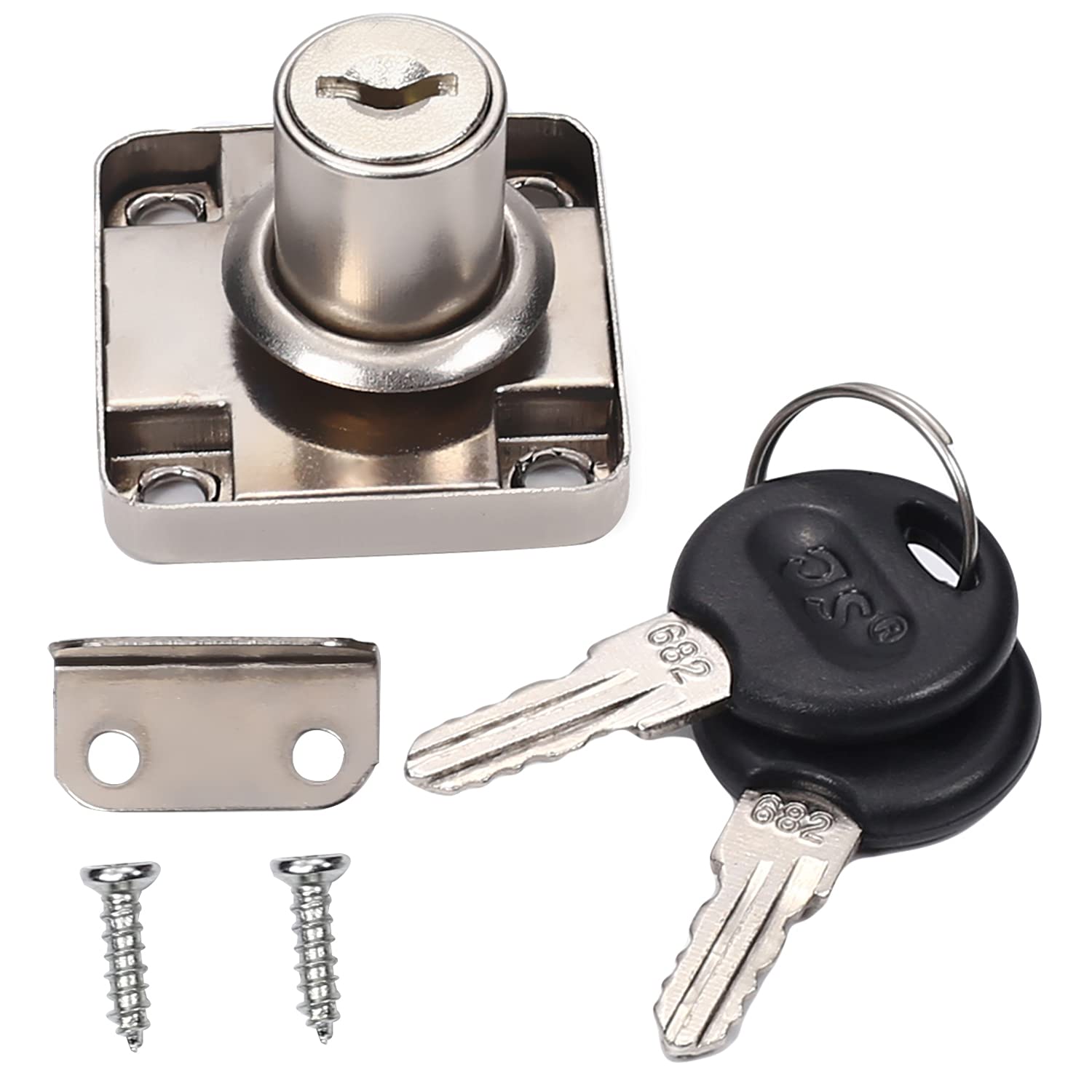 Lot De 2 Verrous De Placard De Style Ancien Avec Clés - Serrure à