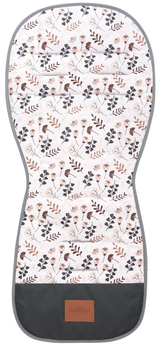 Bellochi | Rivestimento seggiolino passeggino | Fodera universale per passeggino | 85 x 37 cm | Cotone e velluto | Arcadia
