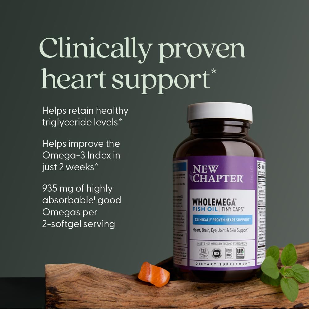 New Chapter Wholemega Tiny Capsule Fish Oil, 90 Count — Amazon image 4