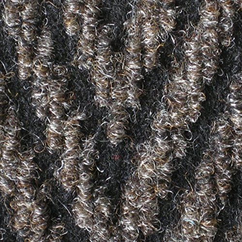 WEST DERBY CARPETS ONLINE ENTRANCE MATTING - DOORWAY MATTING - RIBBED HEAVY DUTY ENTRANCE MATTING - MAGNUS BROWN BARRIER MATTING - 1m Wide (L:04ft (1.22m) x W:1.00m)