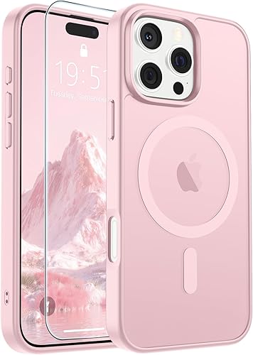 Miniatura 273 de SUPFINE - Funda magnética para iPhone 14 Pro Max (compatible con MagSafe), (protección contra caídas de grado militar de 10 pies), delgada, Negro