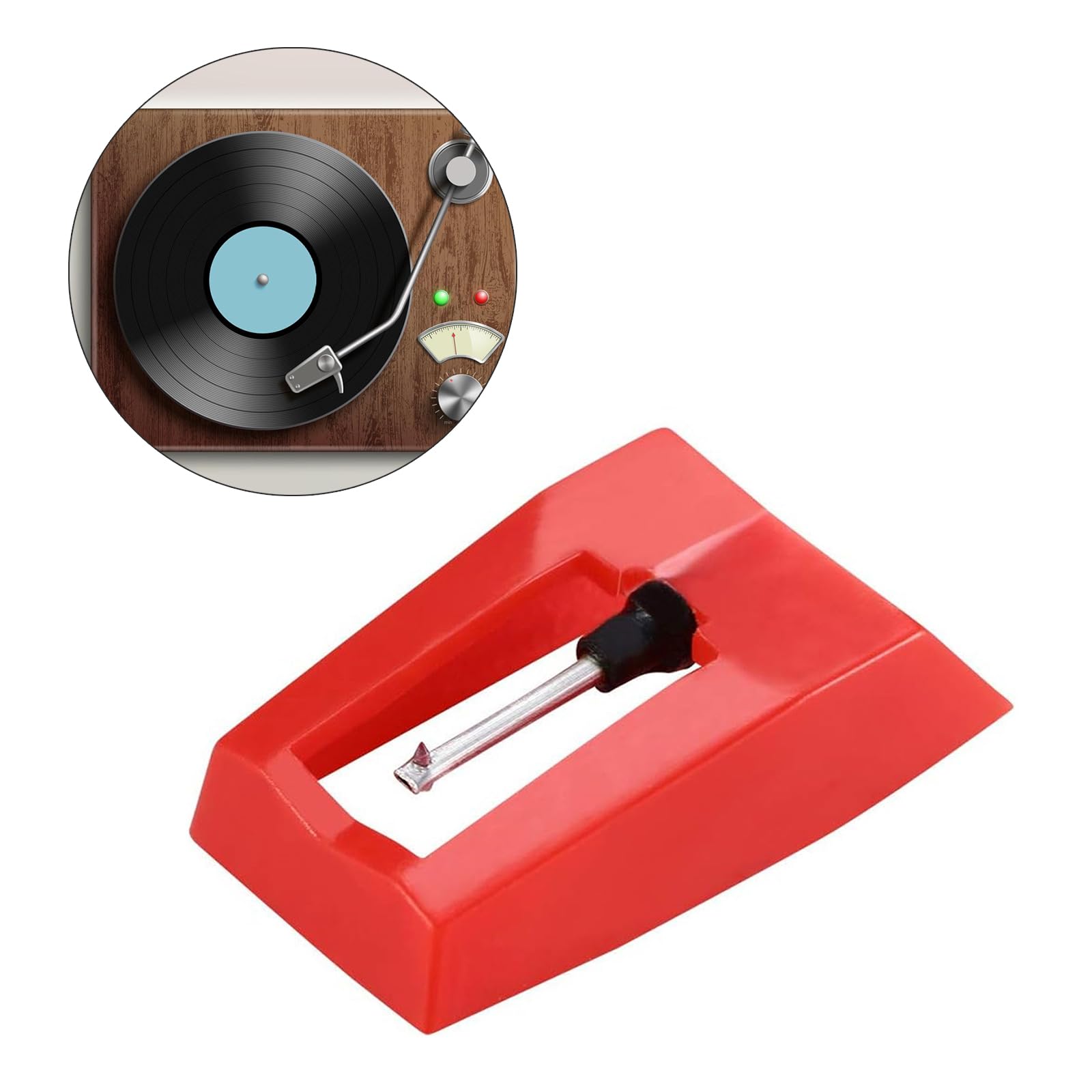 Kangnice 8Pcs Record Player Needle Styluses Replacement for Turntable Phonograph Vinyls Player Styluses Needle Replacement