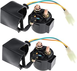 Solenoid Starter Relay for 4 Stroke GY6 Engine 50cc 70cc 90cc 100cc 110cc 125cc 150cc 200cc 250cc for Honda for Can-am for Polaris for Suzuki for Arctic ATV Quad Scooter Go Kart Chopper Dirt Bike