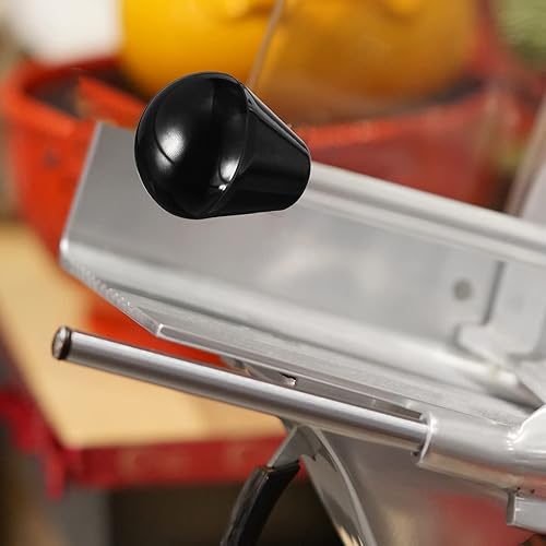 Vista 24 de HARFINGTON Mango giratorio, 4 piezas de rosca hembra M6x40mm, mango fenólico, pomos de bola ovalados roscados con inserto de latón, mango de máquina