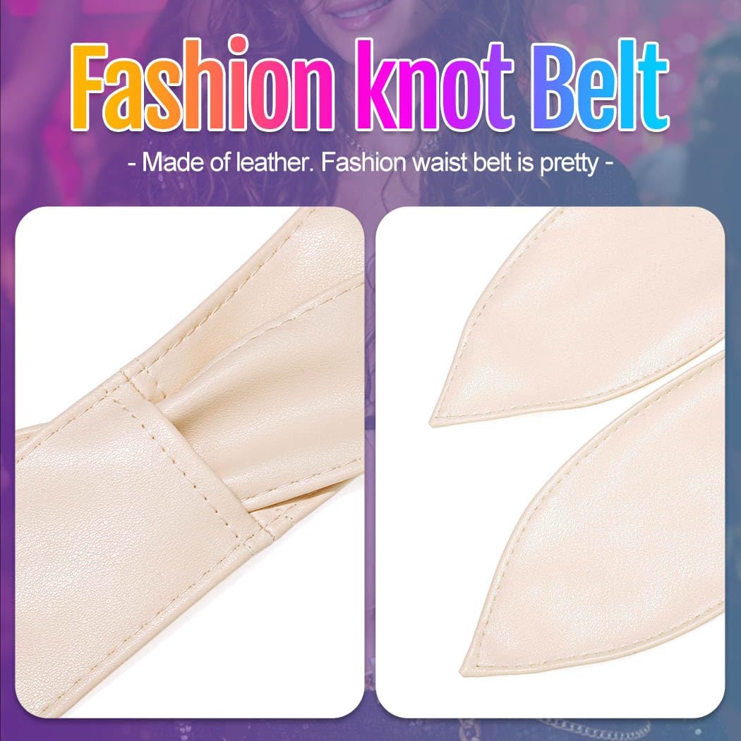 Black Obi Belt Wide Leather Wrap Belts Fashion Corset Belt Accessories for Women - Image 6