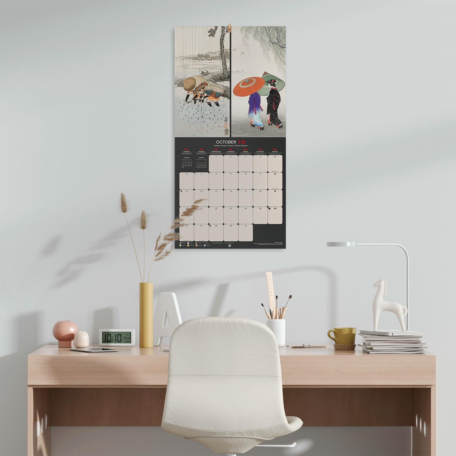 Grupo Erik Wall Calendar 2025 - Ohara Koson | 12" x 12" Square Calendar 2025, Wall Planner 2025, Family Planner Calendar 2025 | Japanese Art Calendar 2025