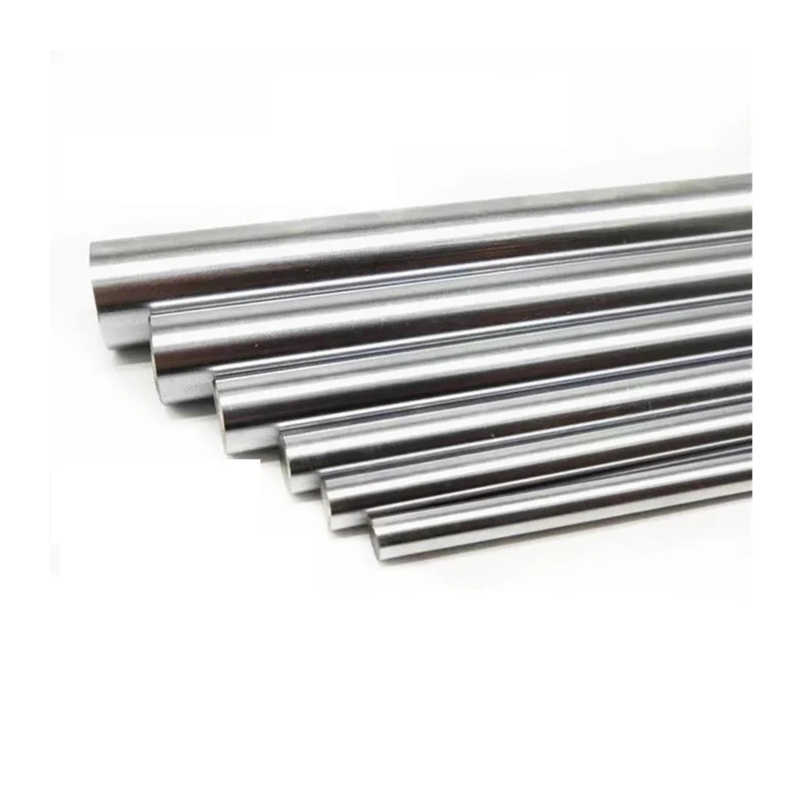Liniowy walec ze stali nierdzewnej Chromowany, hartowany wał liniowy, średnica 3 mm-12 mm, długość 100 mm-400 mm, wiele opakowań(400mm,4pc 12mm)