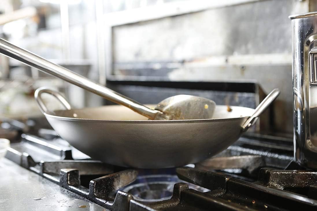 EBM Pure Titanium Ultra Lightweight Wok Pot, 16.5 inches (42 cm)