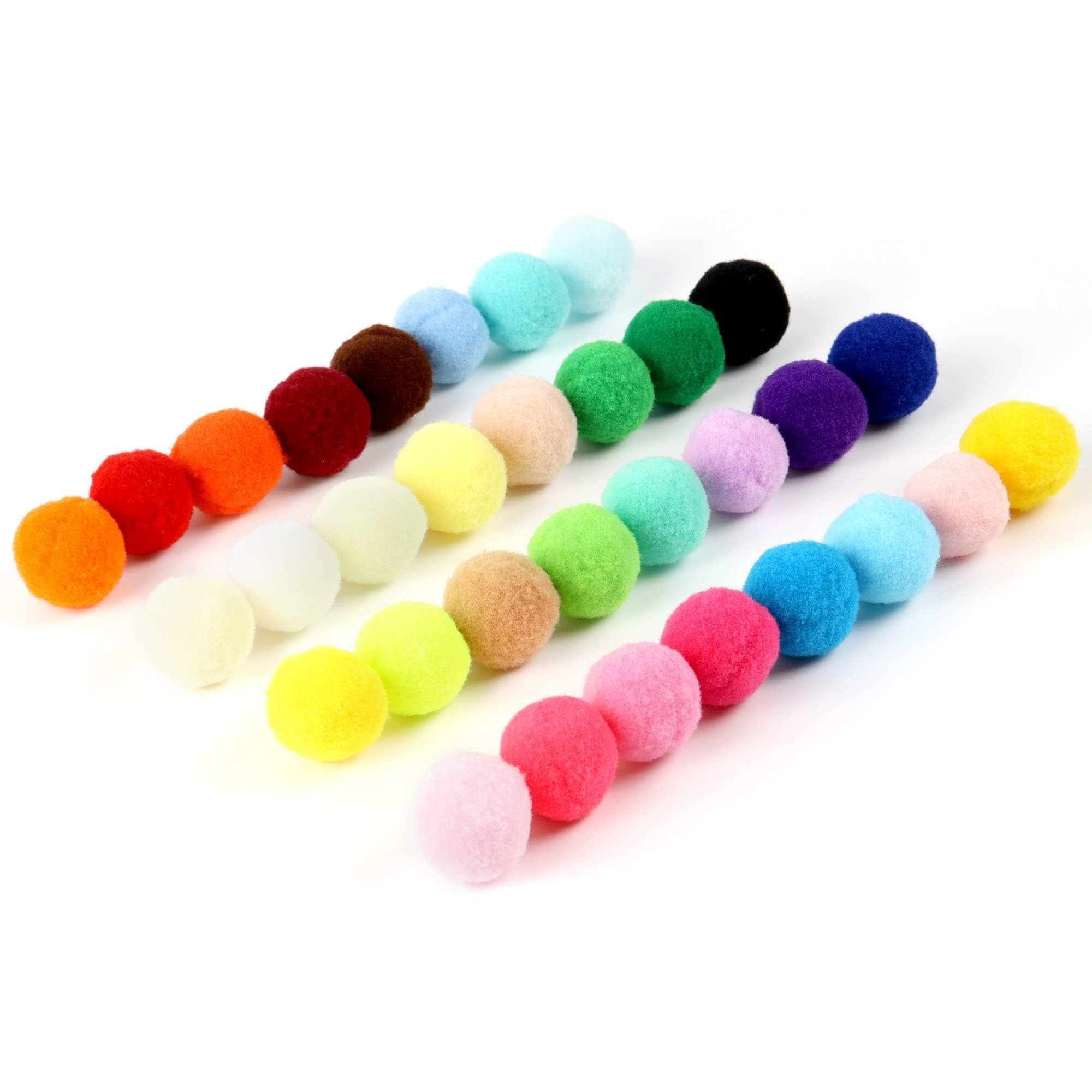 HDKAJL Katzenbälle Filz, 100 Stück Katzenfilzbälle 3cm Filzbälle für Katzen, Pompon zum Basteln, Katzenbälle Weich, Interaktives Katzenspielzeug für Katze, Katzen im Innenbereich zum Fangen von Chase