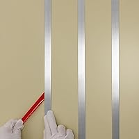 Taaizau Brushed Silver Peel & Stick Molding Trim - 32.8ft x 0.8in Stainless Steel for Walls, Mirrors, Fireplaces & DIY Decor