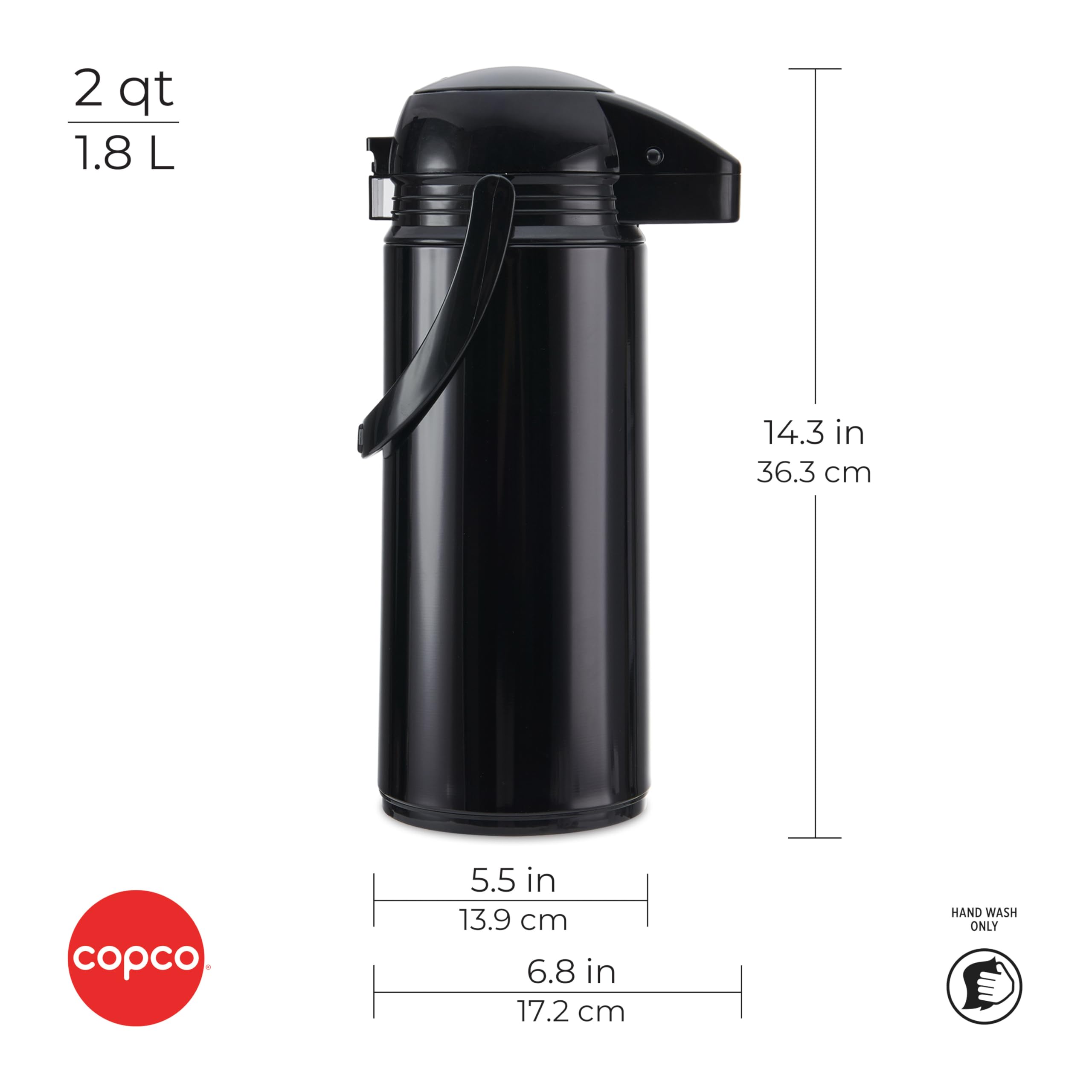 Copco Insulated Pump Pot With Handle, Large Capacity For Serving, 2 - View #6