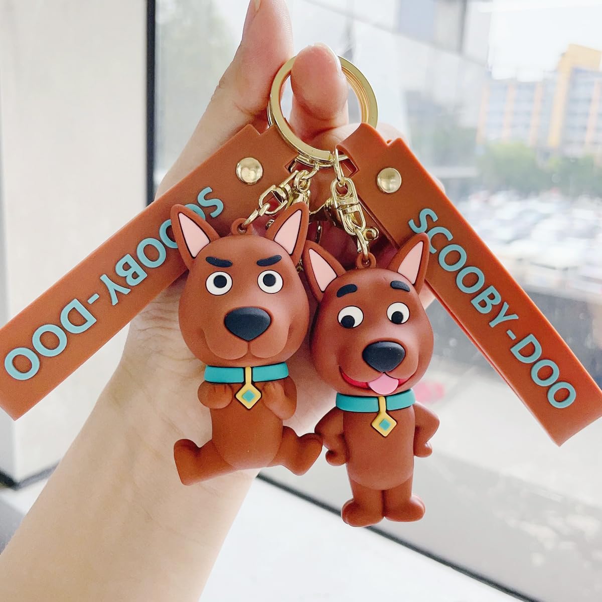 Penny Wise® Cute Scooby Doo Movie Anime 3D Keychain | Keyring & Quirky Bag Charm | Hard Silicone,Unbrekable | Travel Essential | Kids Friendly | Comes With Strap & Bag Hook | Single Piece.