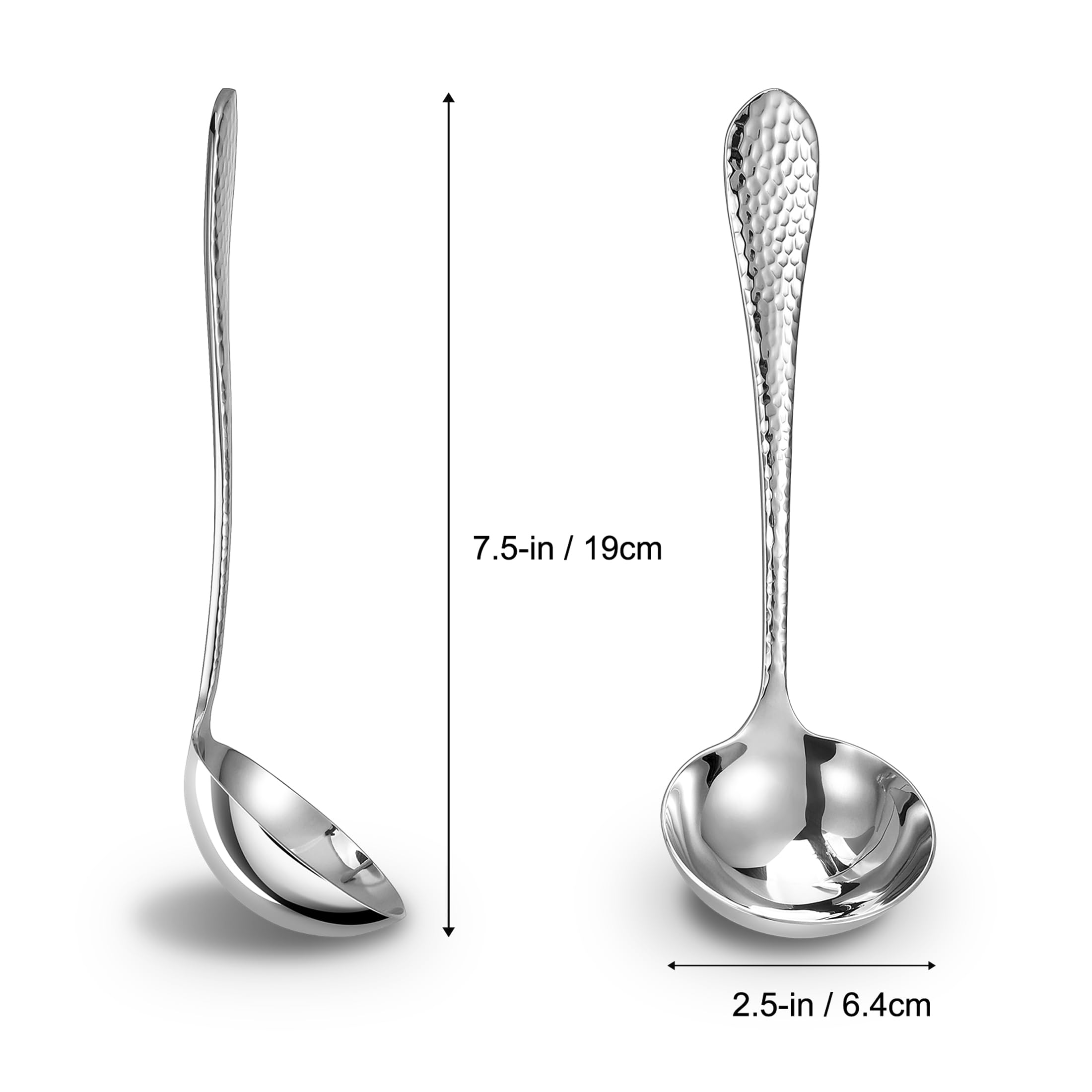 Royalrose Hammered Gravy Ladle - 7.5 Inch -4