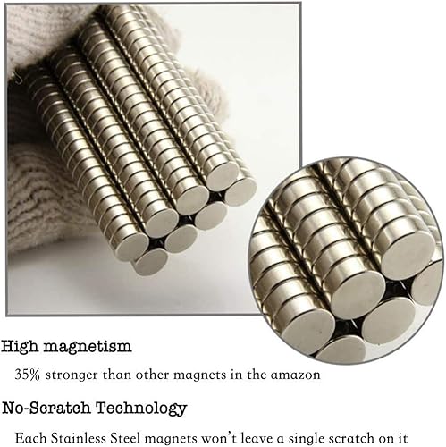 Miniatura 2 de JUNAN Imanes redondos pequeños y fuertes con botón para nevera, oficina, pizarra blanca magnética para manualidades (paquete de 50)