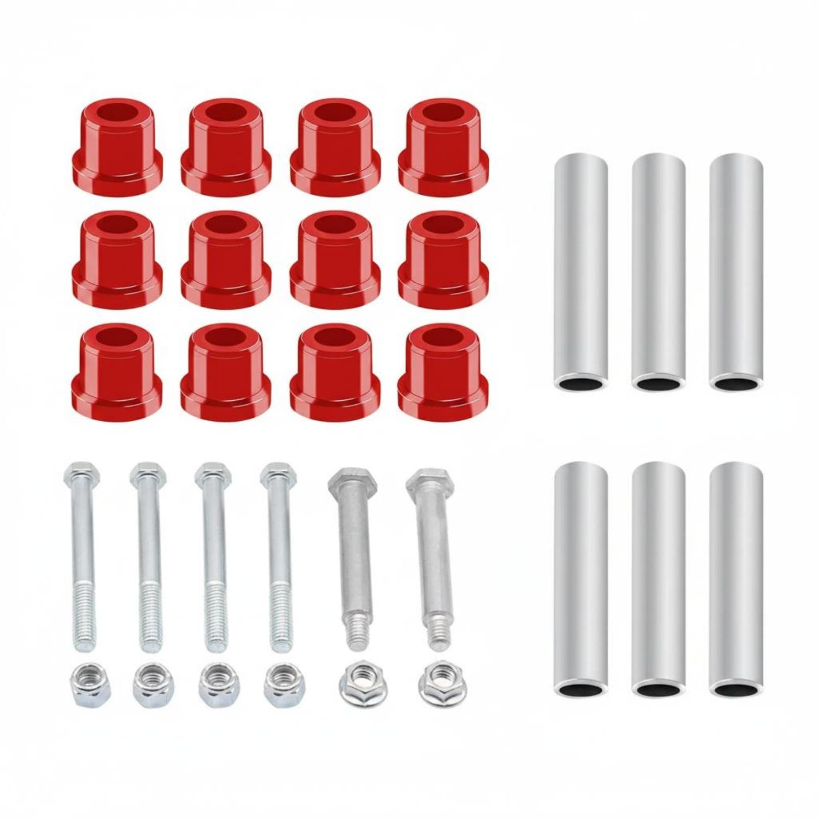 CALANDIS Cart Model Spindle Bushing Kit Red Utility Vehicle Spindle Metal Set Tubes-image-49