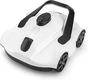 Limpador de piscina, limpador de piscina sem fio SPRIDRAIN de até 1076 metros quadrados, aspirador de piscina e tecnologia de estacionamento automático (1076 pés quadrados, branco)