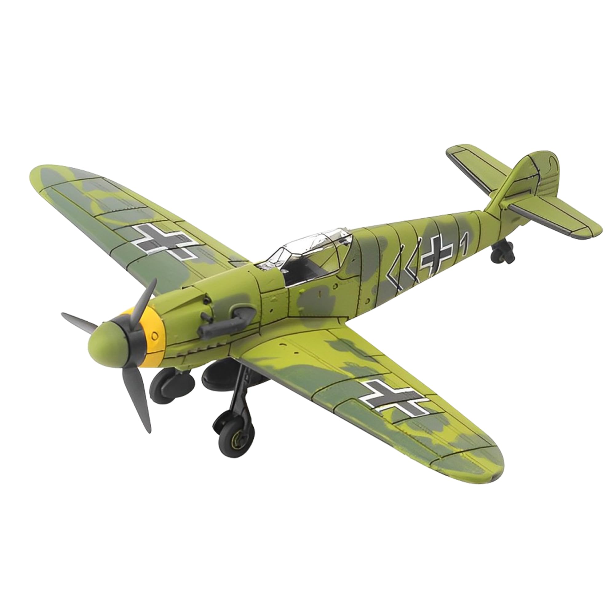 gzpynsgaoh BF-109 Fighter - World War II Classic Airplane Model, 1:49 Military Enthusiast Plastic Fighter Assembly Model, Airplane kit.