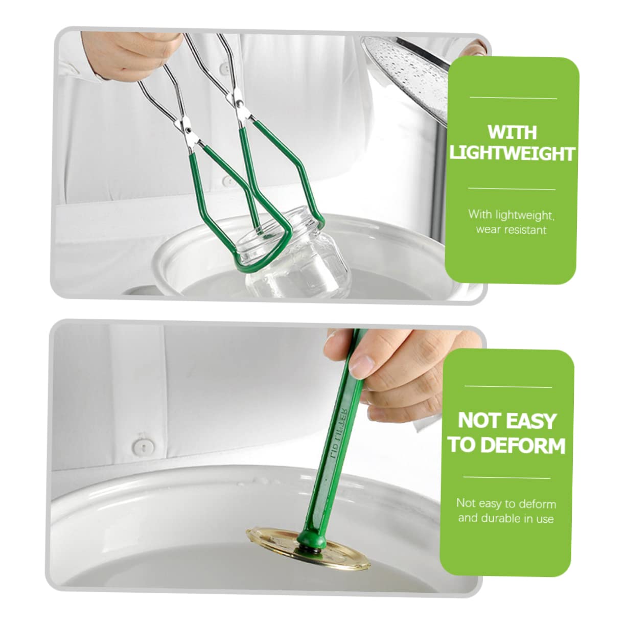 IMIKEYA 7-teiliges Set Konserven-werkzeugsatz Pint Bausätze Sprießen Fritteuse Bausatz Deckel Trichter Luftdicht Ofen Ausrüstung Gadgets Induktionstopf Getränk Spitze Co Maschine Green Pp