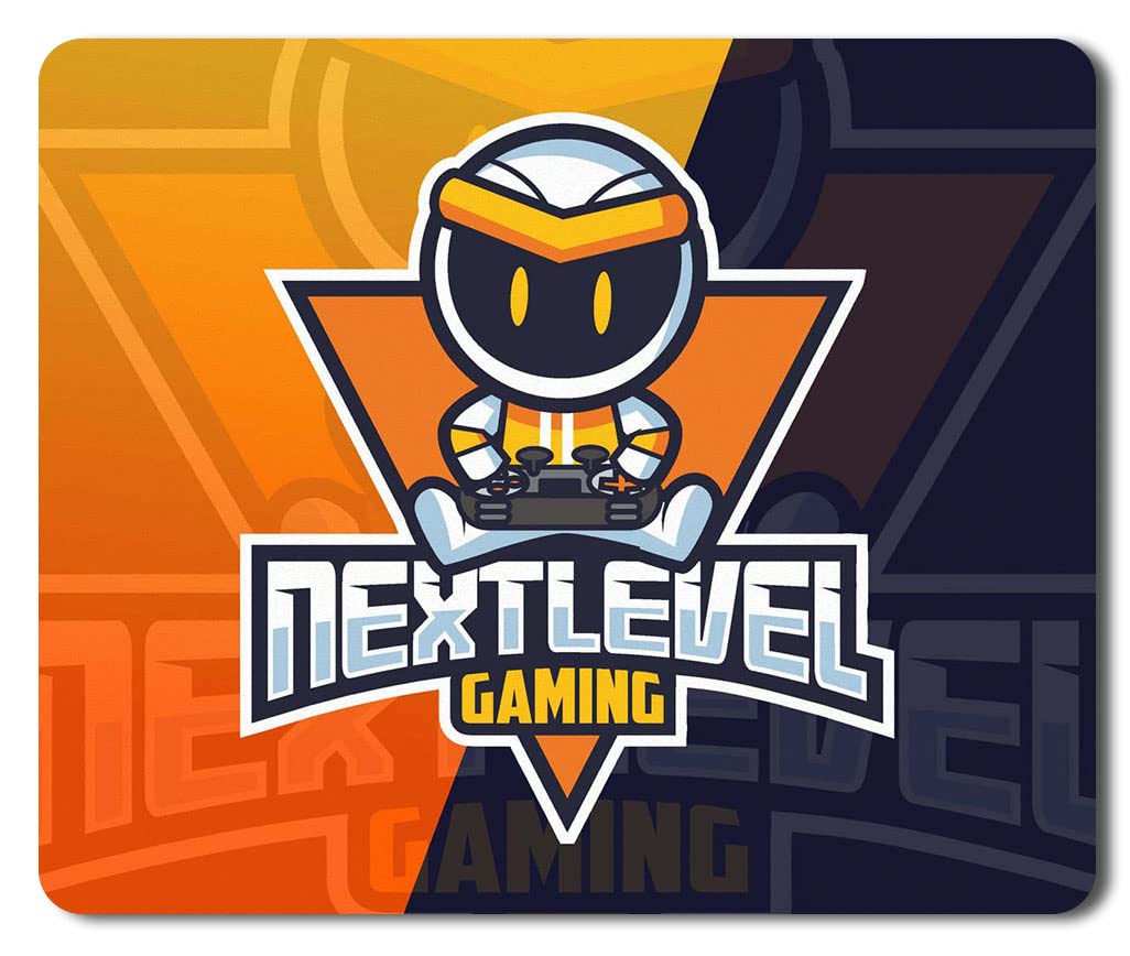 Akipi Next Level Gaming Designer Gaming Non-Slip Rubber Base Mouse Pad for Laptop/Computer (9 in X 7.25 in) ARMP097