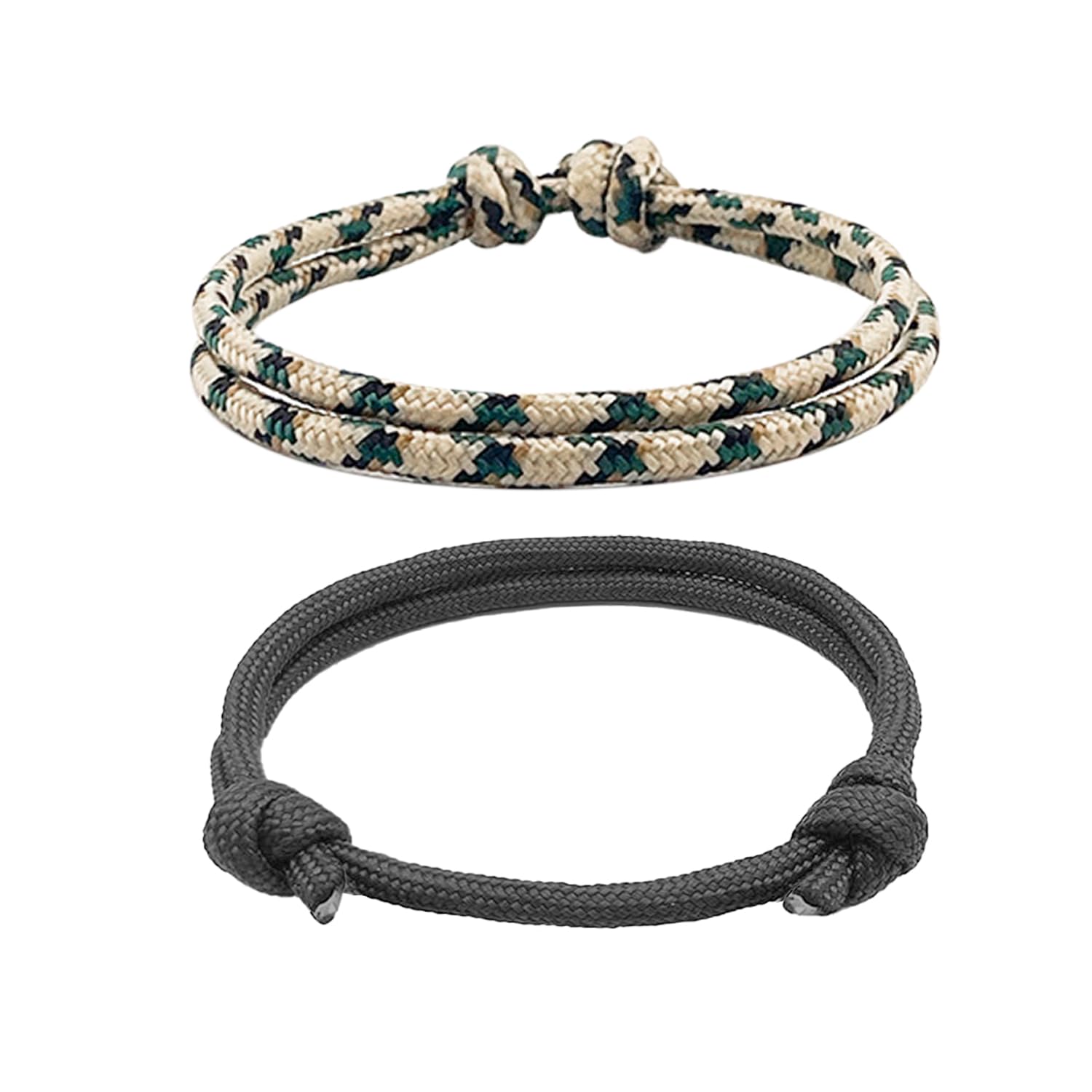 Pulsera de Paracord Ajustable Multifunción Nailon para Camping Montañismo