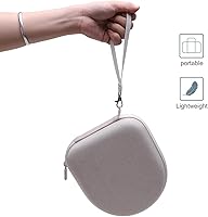 Vista 5 de LTGEM - Funda compatible con auriculares inalámbricos Sony WH-CH520 / WH-CH530 Bluetooth en la oreja, color beige