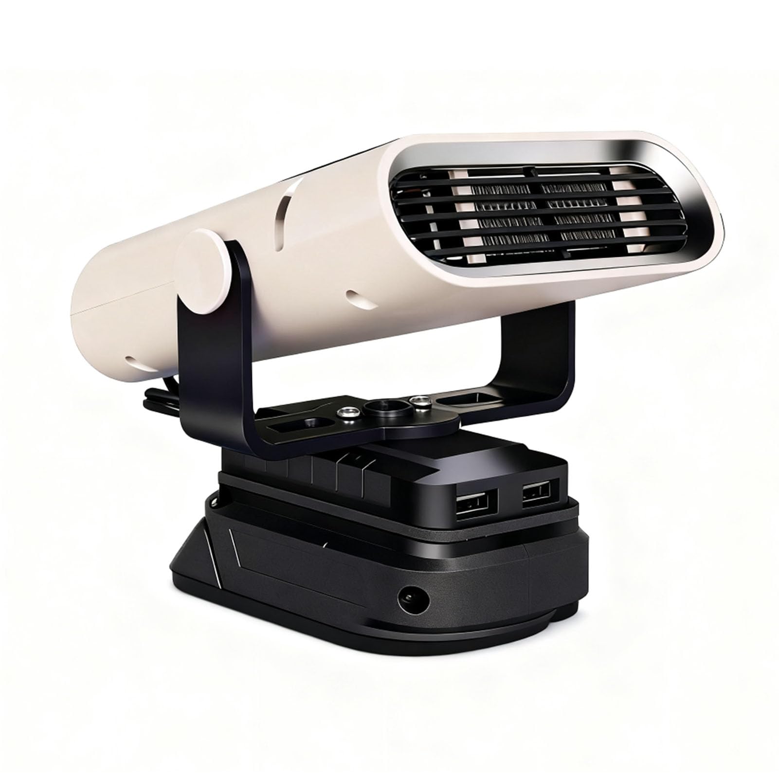 Sxhlseller Calentador Portátil Inalámbrico para Batería, Descongelador de Coche Giratorio de 360° y Calentador Espacial con 2 Ajustes de Calor para Lugar de Trabajo, Taller y Camping