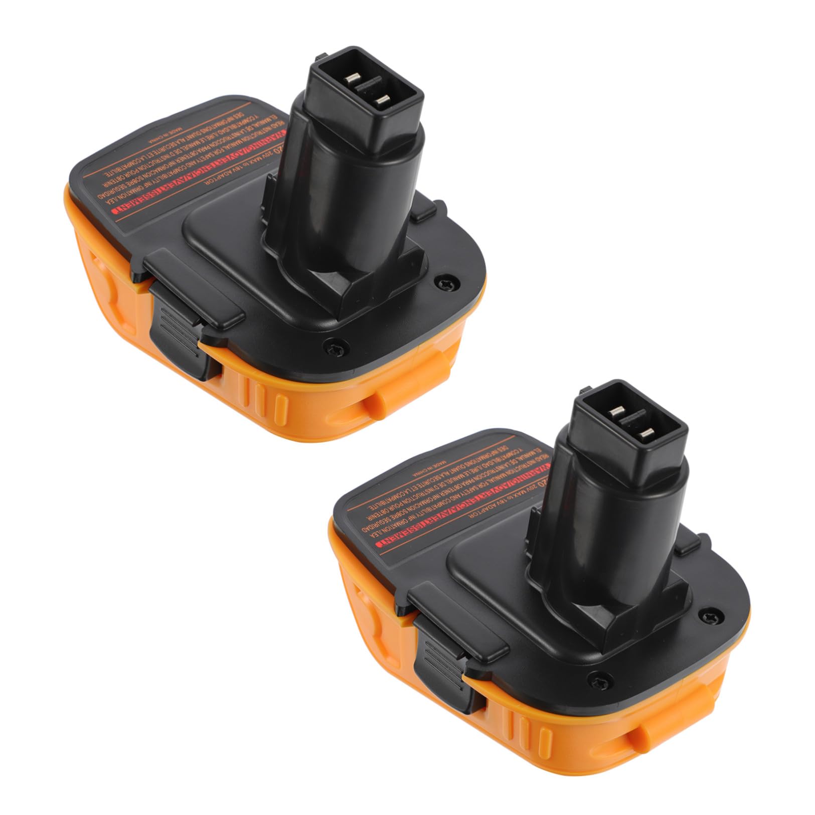 Convertidor de Batería 18v/20v a 18v Abs, 2 Juegos | Adaptador de Iones de Litio, Conector de Alimentación, Corriente Nominal 3a y Respuesta de Emergencia