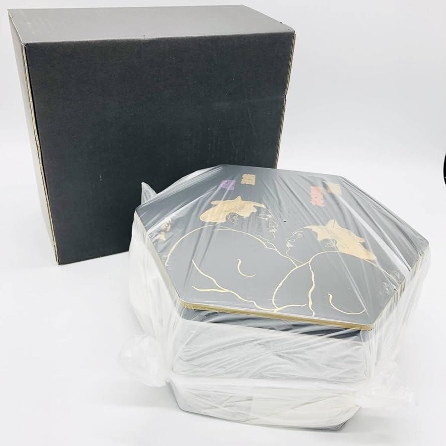 Amazon.co.jp: 琴剣画 六角形 食籠 喰籠 食篭 じきろう 菓子箱