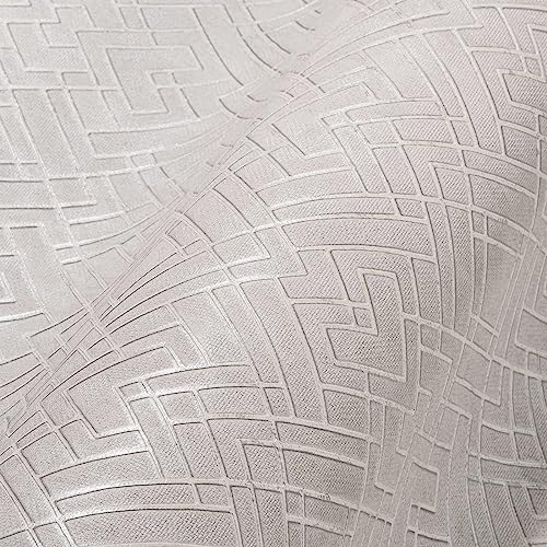 Livingwalls Travel Styles Non-Woven Wallpaper, Wallpaper with Ornamental Decoration in Grey and Silver