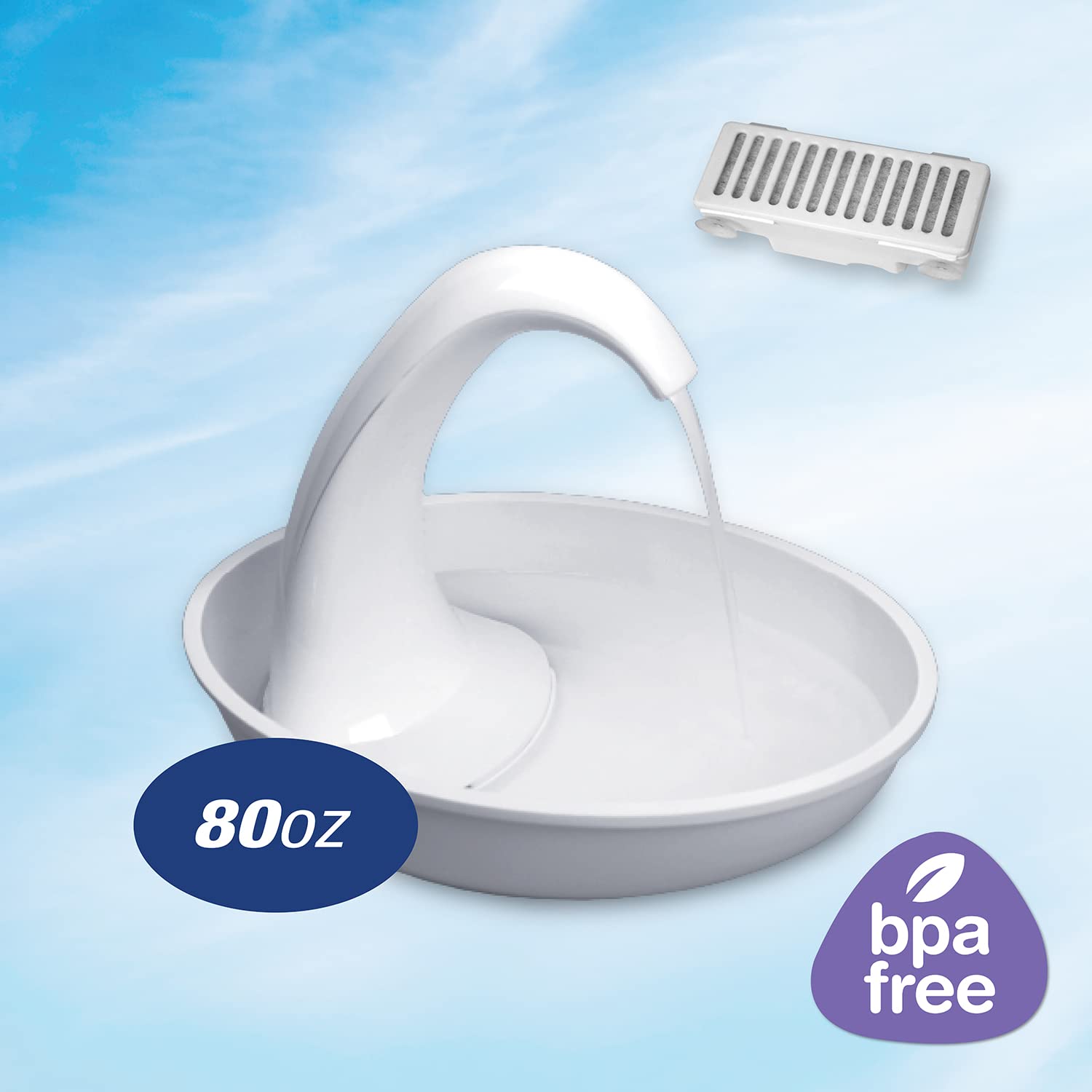 Pioneer Pet Fuente para Mascotas, Color Blanco, 2,26 kg (Paquete de 1)