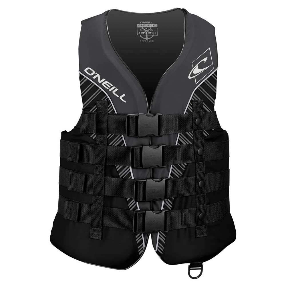 O'Neill Chaleco Salvavidas Superlite 50N ISO, Negro, Adulto, Unisex, Deportistas de Agua