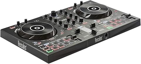 Hercules DJControl Inpulse 300 DJ Controller with USB - 2 Tracks with 16 Pads and Sound Card - Software and Tutorials Included