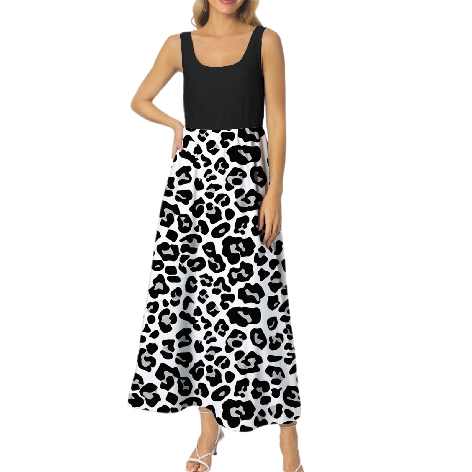 Générique Robe Grande Élégante à Imprimé Printanier pour Occasions Spéciales et Sorties