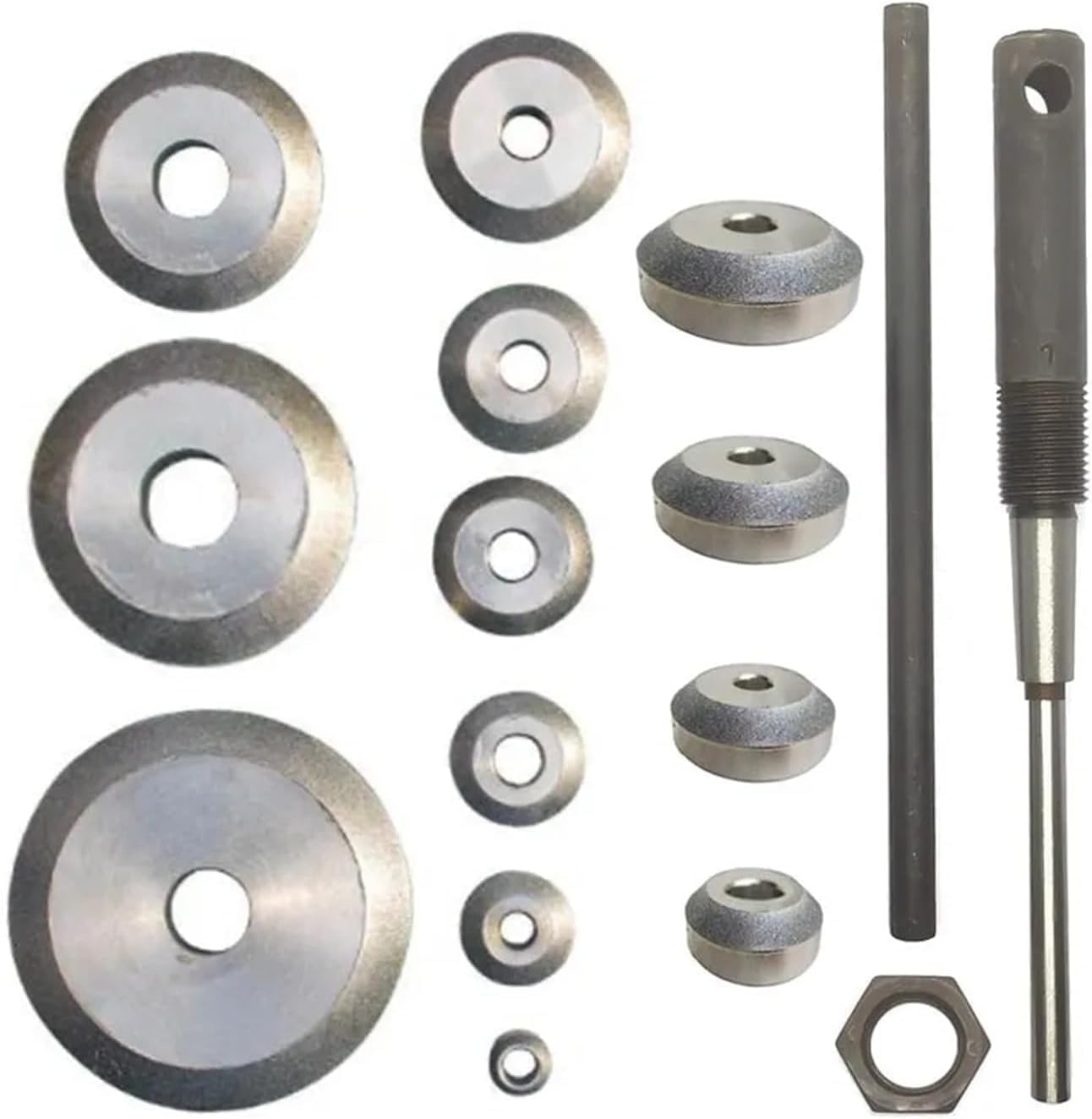 Set di 34 utensili per alesatore e mola per sedi valvole, kit di riparazione automobilistico ad alta precisione per manutenzione motore, adatto per 22-38 mm, essenziale per meccanici e progetti fai da