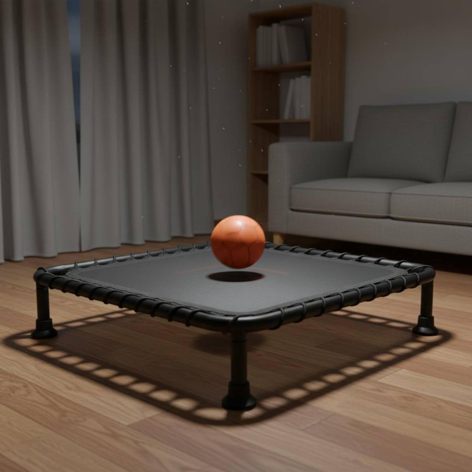 Alfombrilla de Baloncesto Silenciosa Colchoneta de Absorción de Impactos Estructura Estable y Tejido para Práctica Repetida y Desarrollo de