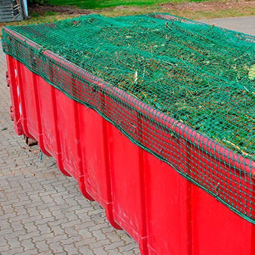 Anhängernetz, Containernetz, 3,50 x 5,00 m, DEKRA geprüft, 3 mm, Mw. 45 mm, PP grün thumbnail