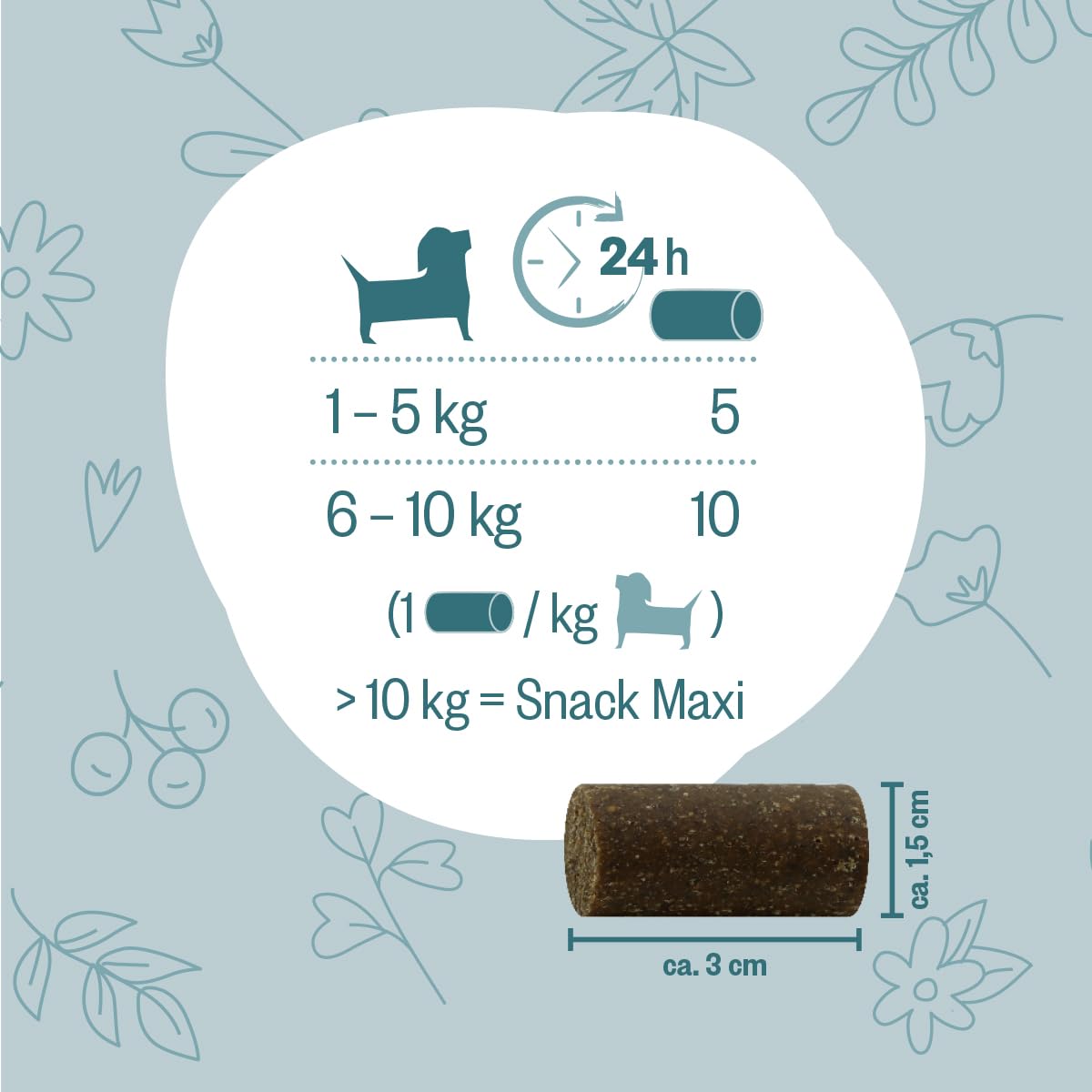 GRAU - das Original - Hokamix Vitality Booster Snack Mini, 1er Pack (1 x 4,5 kg), Ergänzungsfuttermittel für Hunde
