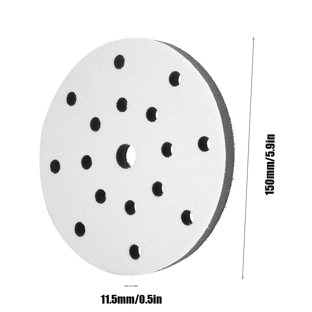 Platorello morbido per levigatura, tampone per cuscino interfaccia spugna con tampone morbido diametro per platorelli 150 mm(17 holes)
