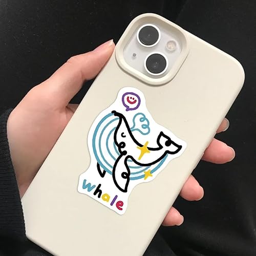 Miniatura 5 de Calcomanías de animales de linda, 50 unidades, calcomanías de anime de dibujos animados kawaii, taza de agua, guitarra, teléfono, portátil,